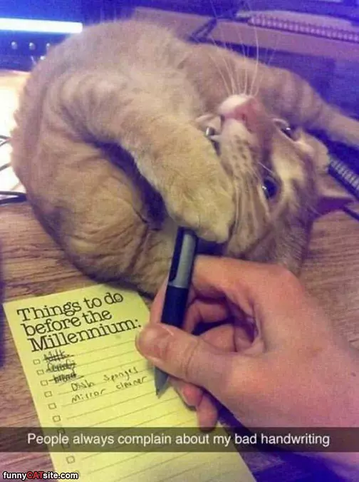 My Bad Hand Writing
