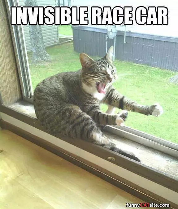 Invisible Race Car